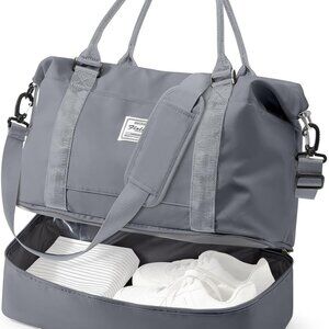 Travel Duffel Bag, 18x14x8 Inches Travel Bag Spirit with Shoes Compartment, Week